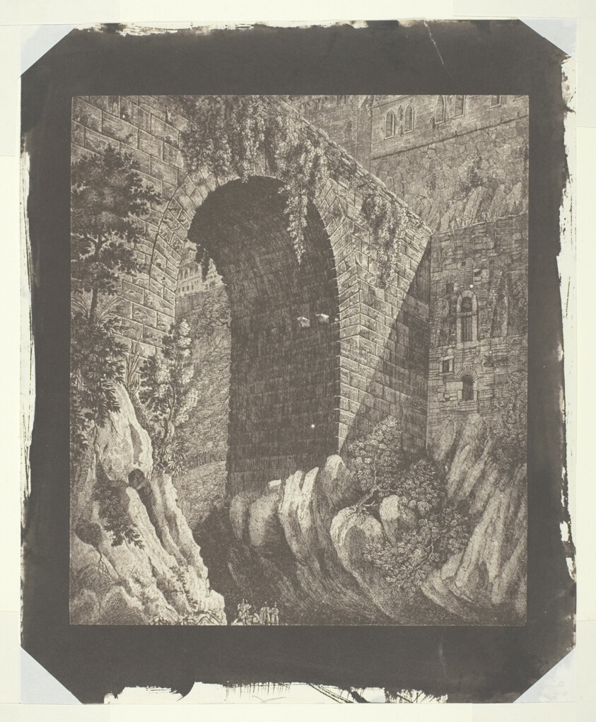 Copy of a Large Italian Print, Reduced in the Camera