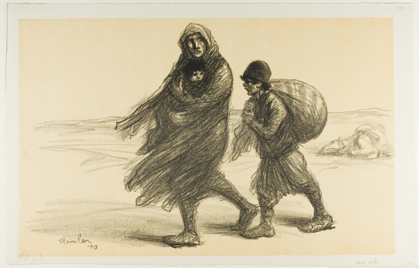 Serbian Exodus, plate twenty-one from Actualités