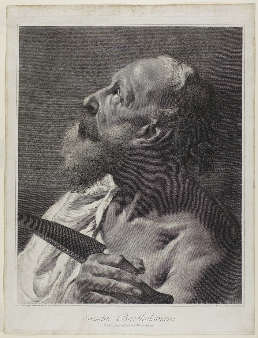 Saint Bartholomew, from The Holy Family and the Twelve Apostles