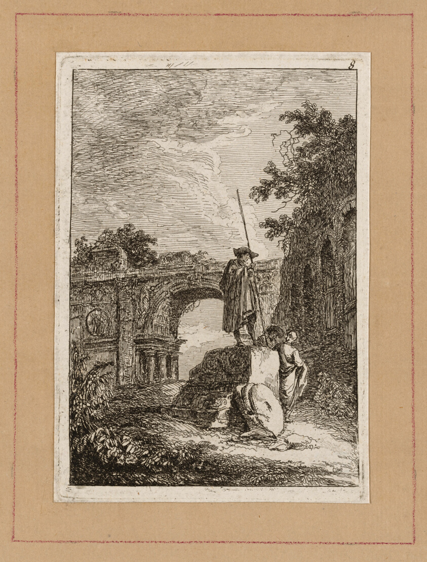 Plate Eight from Evenings in Rome