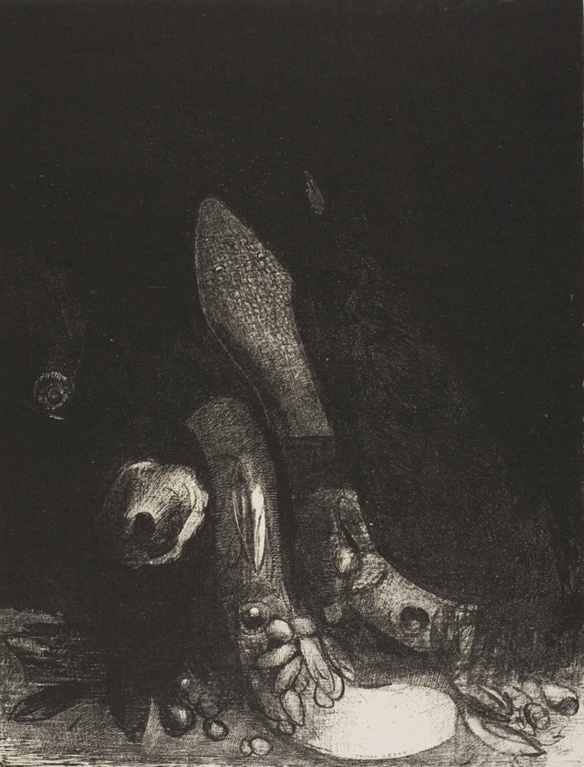 Flowers Fall and the Head of a Python Appears, plate 5 of 24