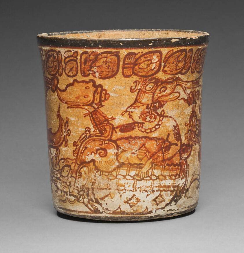 Mythological Scene Depicting a Deity with a Bundle
