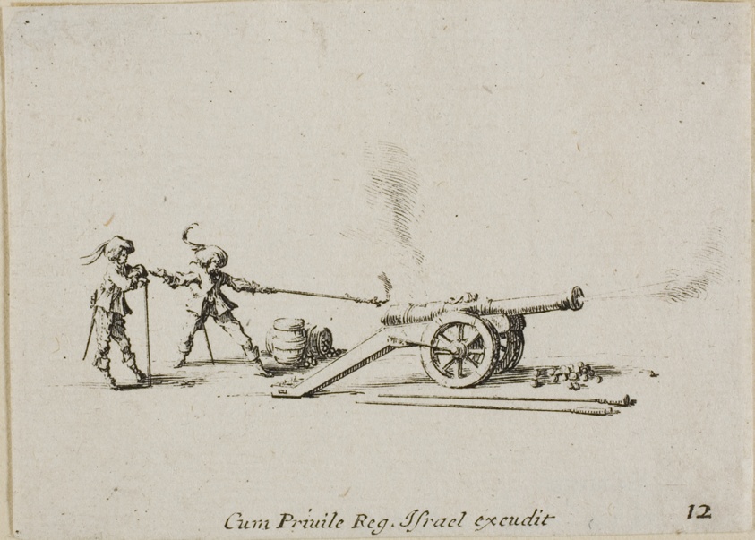 Firing the Canon, plate twelve from The Military Exercises
