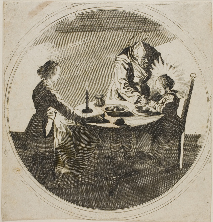 The Holy Family at Table