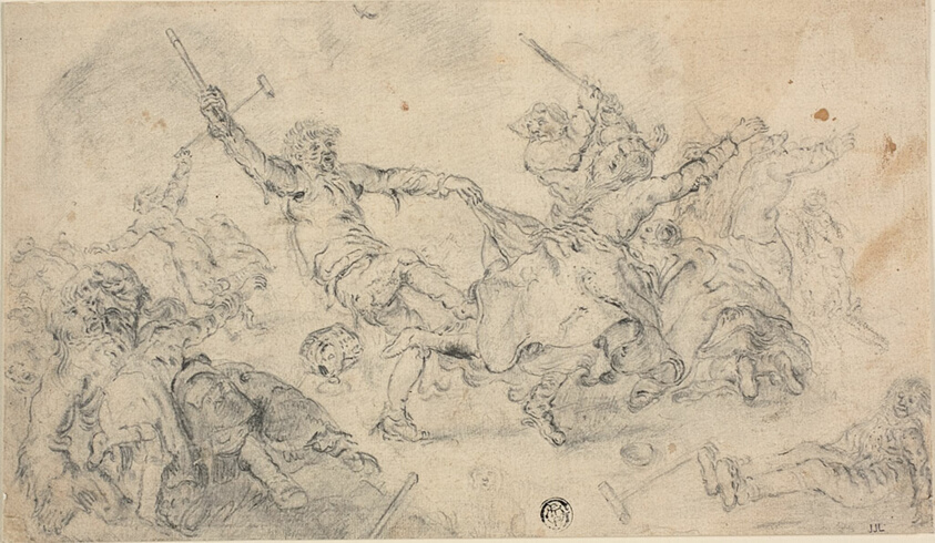 Peasants in a Brawl