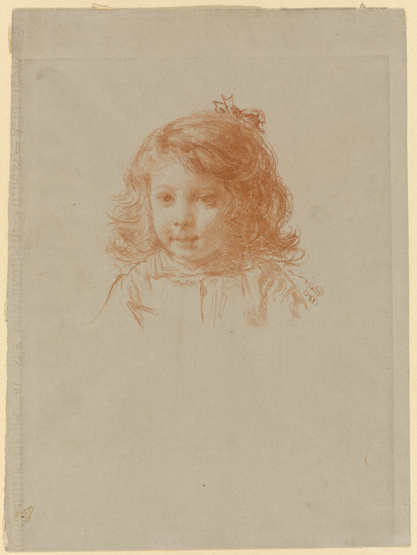 Bust of a Young Girl (recto); Profile of a Young Girl (verso)