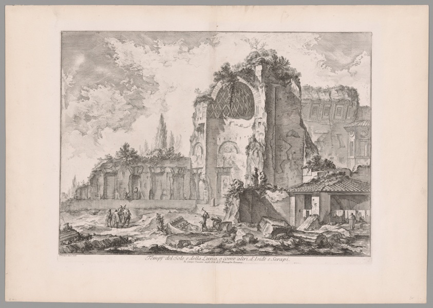 Temple of Sol and Luna…, from Views of Rome (Tempi del Sole e della Luna, o come altri, d'Iside e Serapi, from Vedute di Roma)