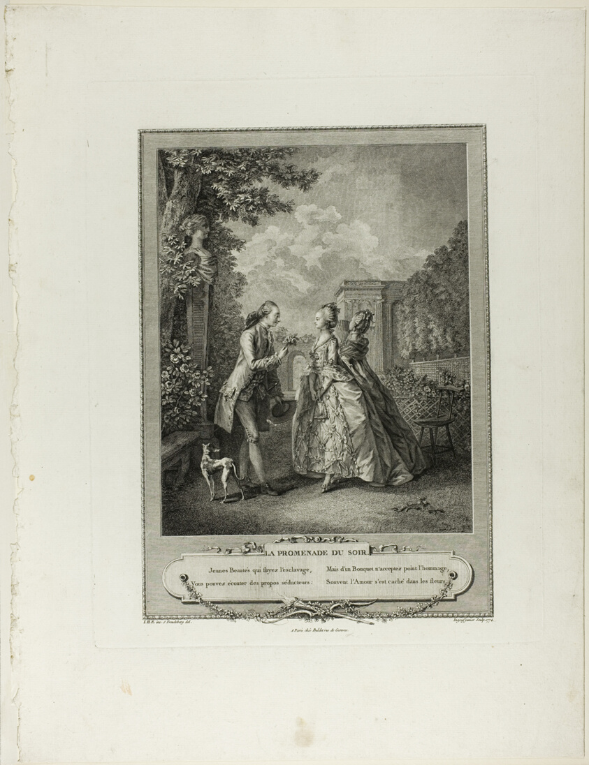 La Promenade du Soir (The Evening Walk, from Monument du Costume Physique et Moral de la fin du Dix-huitième siècle)