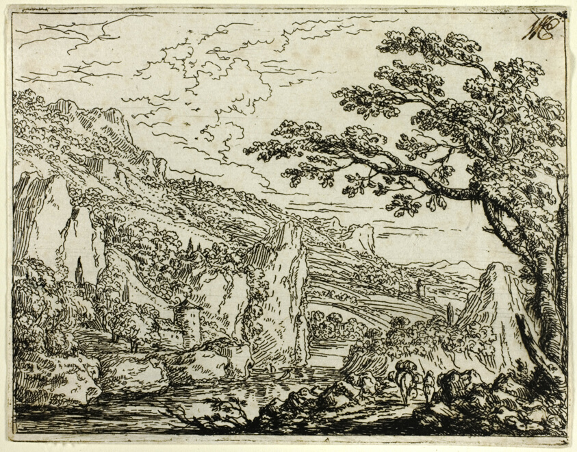Italian Landscape with Ruins