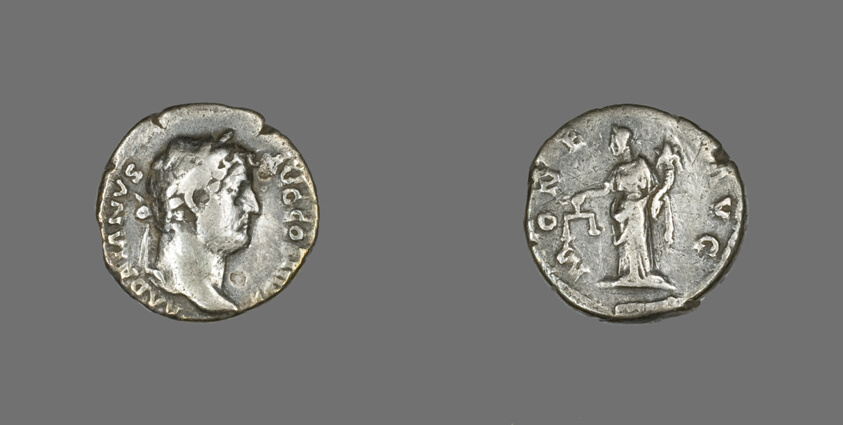 Denarius (Coin) Portraying Emperor Hadrian
