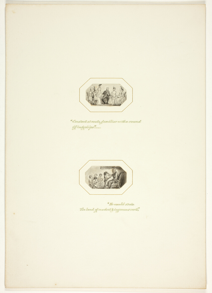Study for a plate from The Task
