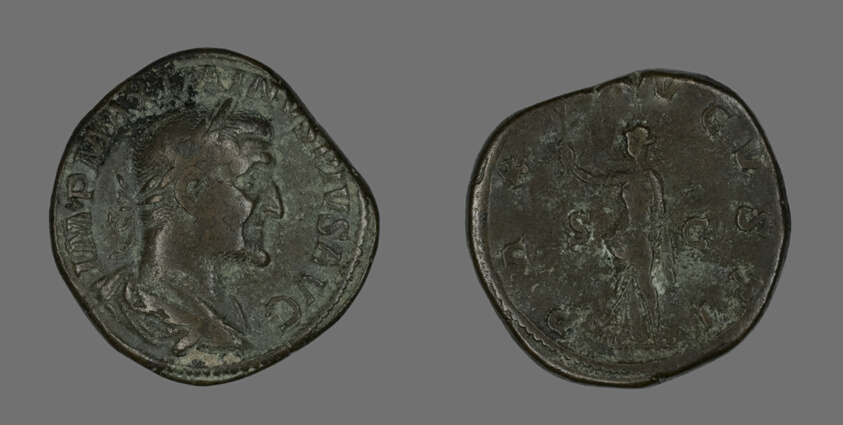 Sestertius (Coin) Portraying Emperor Maximinus