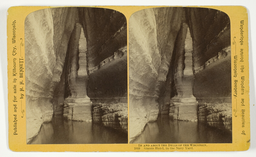 Giants Hand in the Navy Yard, No. 1099 from the series "In and About the Dells of the Wisconsin River"