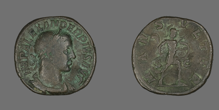 Sestertius (Coin) Portraying Emperor Severus Alexander
