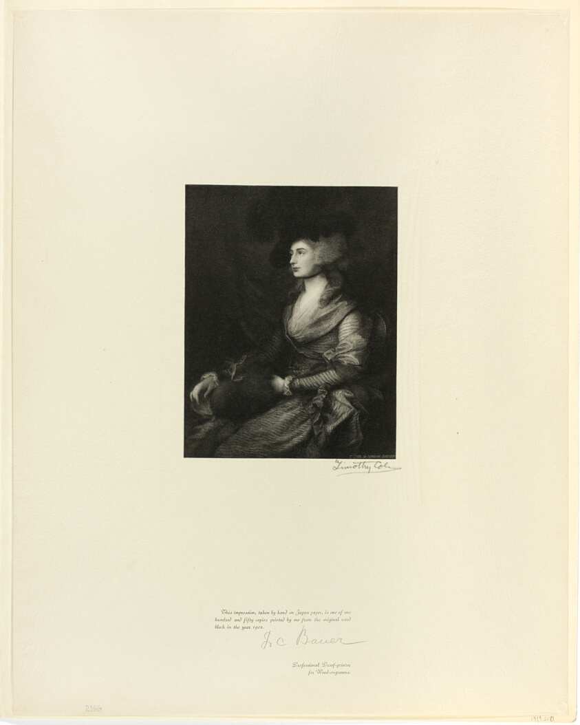 Portrait of Mrs. Siddons, from Old English Masters