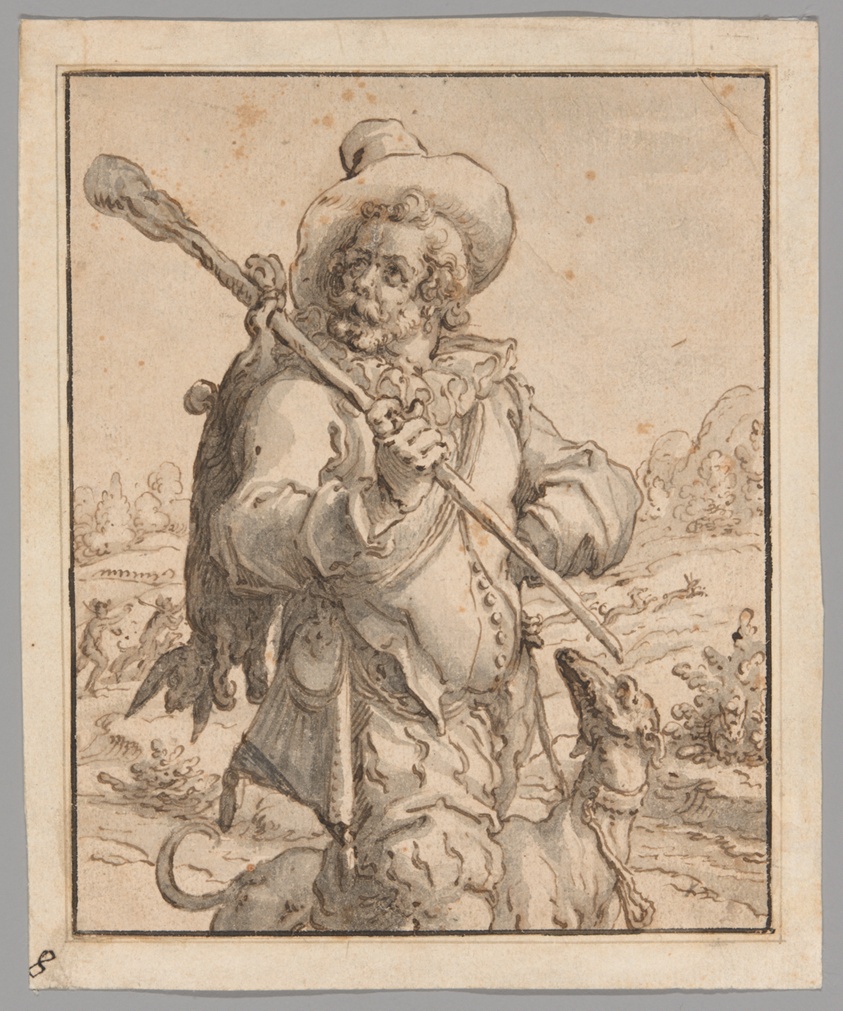 A Huntsman with a Dead Hare and a Dog (Study for "Terra")