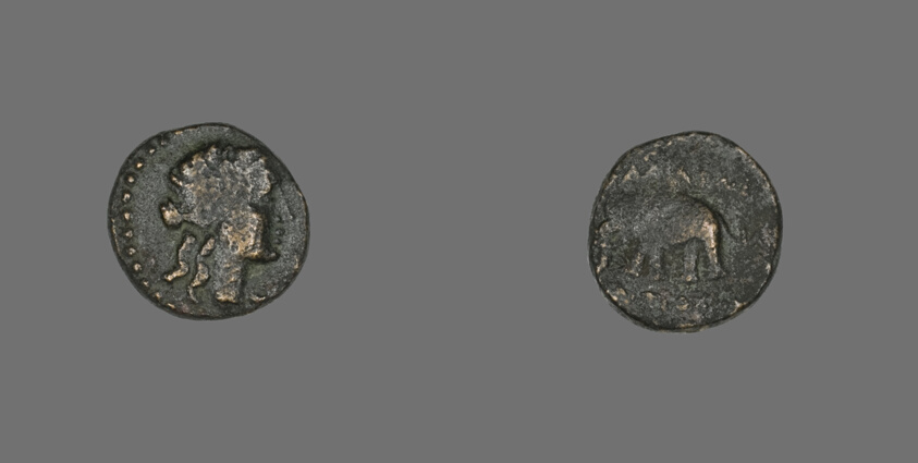 Coin Depicting a Female Head