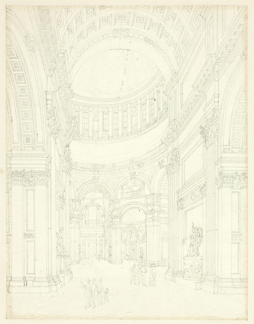 Study for St. Paul's Cathedral, from Microcosm of London