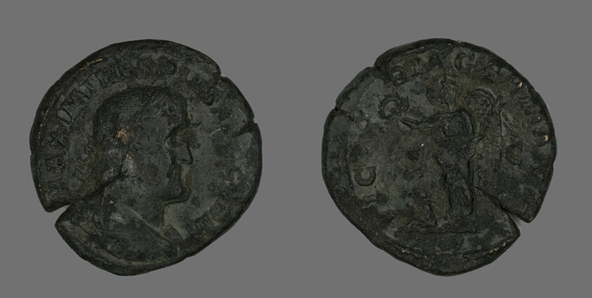 Sestertius (Coin) Portraying Emperor Maximinus