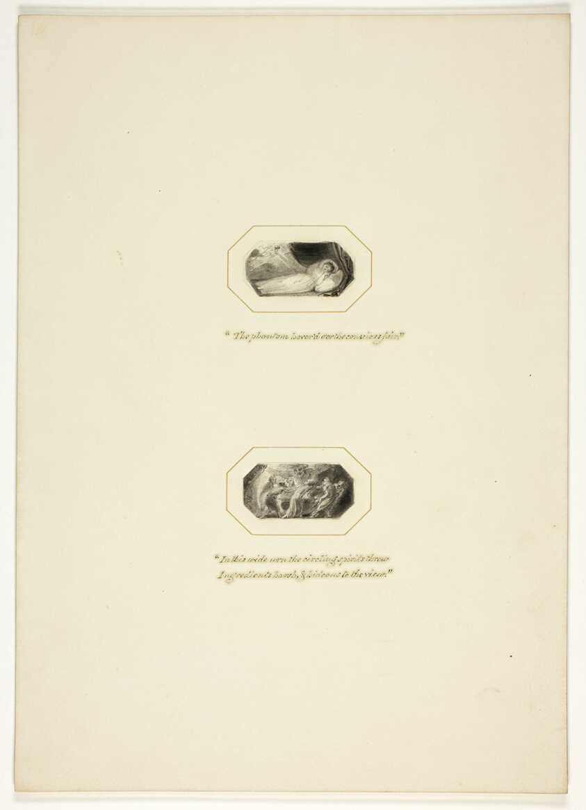 Study for a plate from The Triumphs of Temper, in the 1796 Royal Engagements Pocket Book