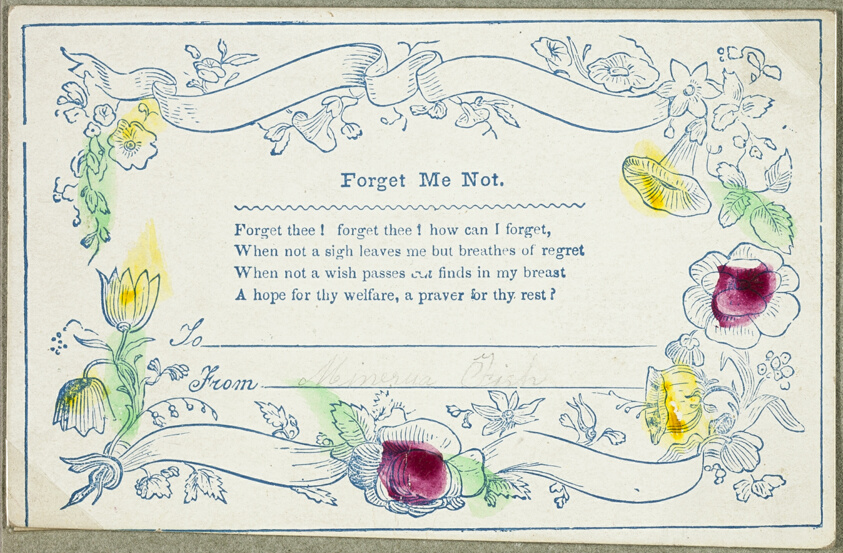 Forget Me Not (valentine)