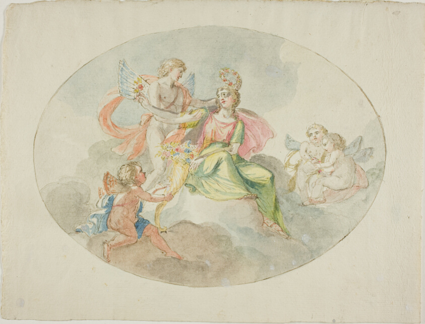 Allegory of Abundance (Sketch for a Ceiling Painting)