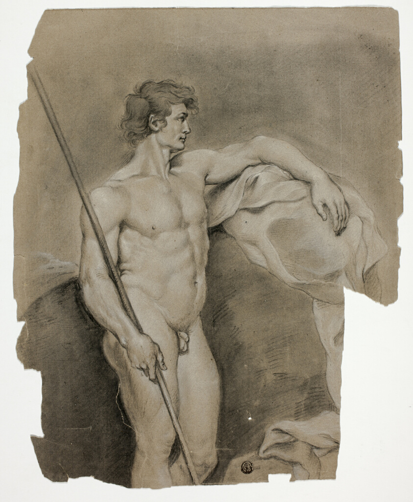 Standing Male Nude with Staff