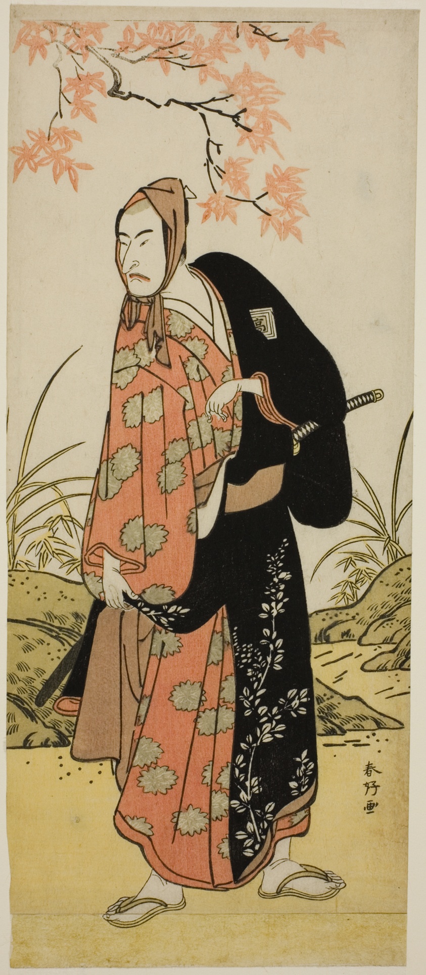 The Actor Ichikawa Komazo III as Katanaya Hanshichi in the Play Heike Hyobanki, Performed at the Nakamura Theater in the Ninth Month, 1789