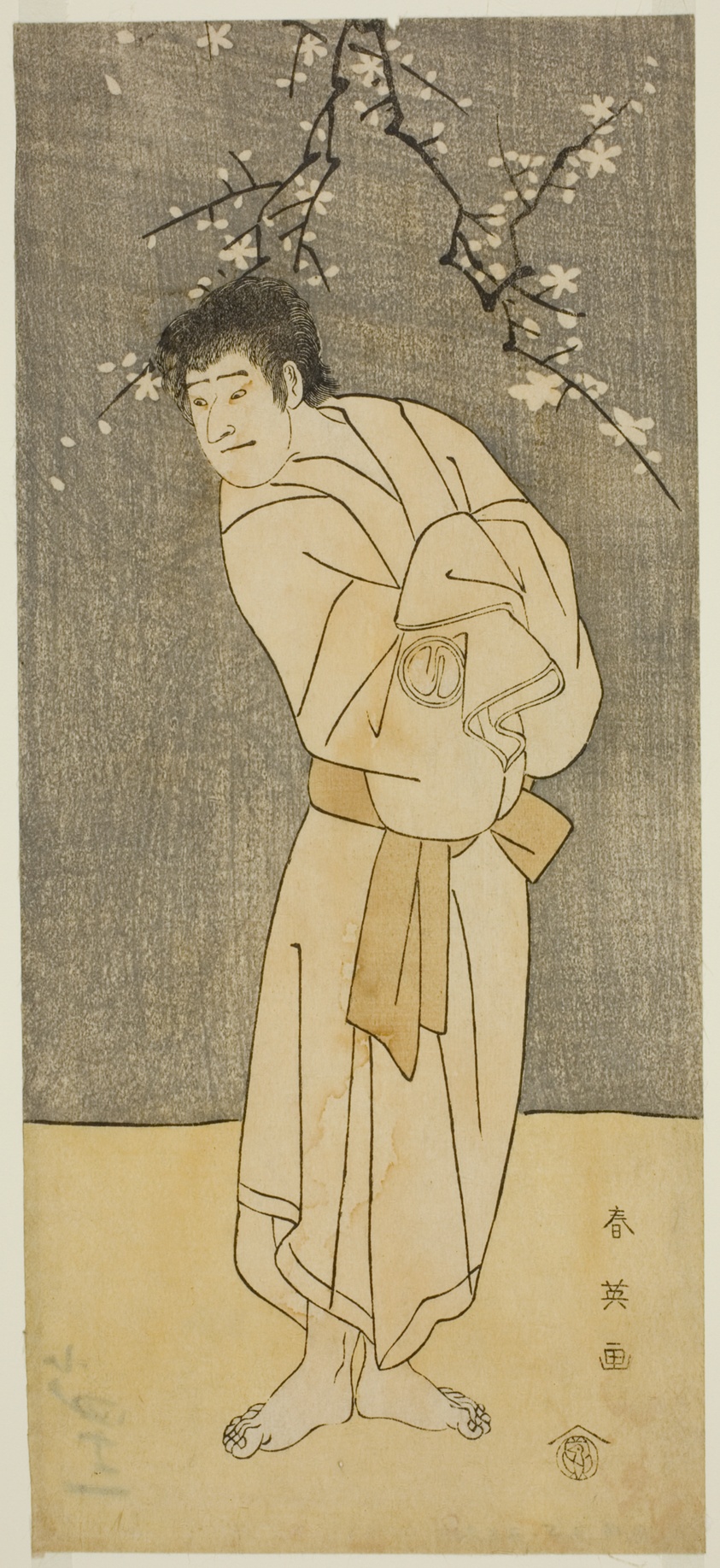 The Actor Sawamura Sojuro III as the Monk Seigen (?) in the Play Saikai Soga Nakamura (?), Performed at the Nakamura Theater (?) in the First Month, 1793 (?)