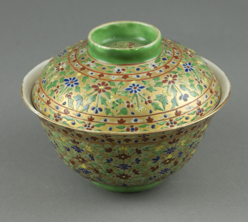 Lai Nam Thong (Gold-Washed) Ware, Covered Bowl