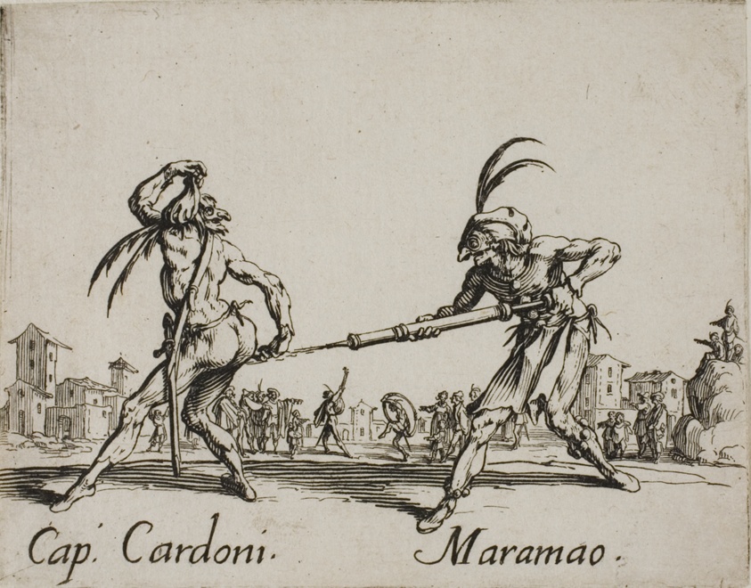 Capitano Cardoni - Maramao, plate 22 from Balli di Sfessania