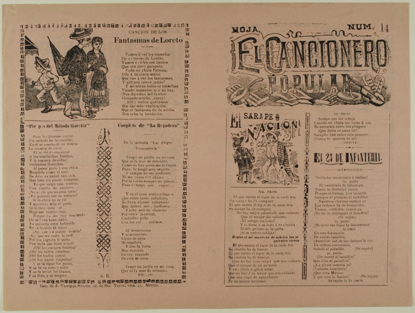 El cancionero popular, hoja num. 14 (The Popular Songbook, Sheet No. 14)