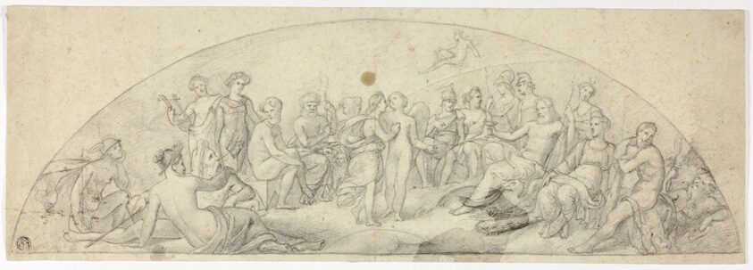 Wedding of Cupid and Psyche on Mount Olympus