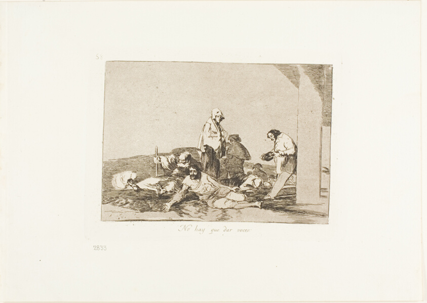 It's no use crying out, plate 58 from The Disasters of War