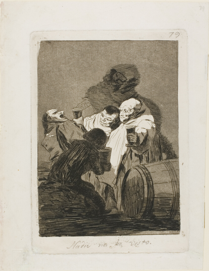 No One Has Seen Us, plate 79 from Los Caprichos