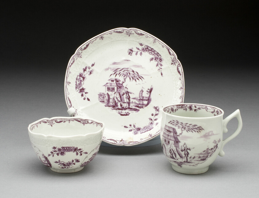Tea Bowl, Coffee Cup, and Saucer