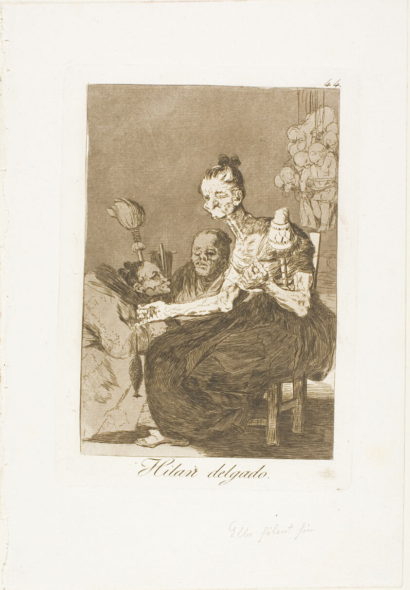 They Spin Finely, plate 44 from Los Caprichos