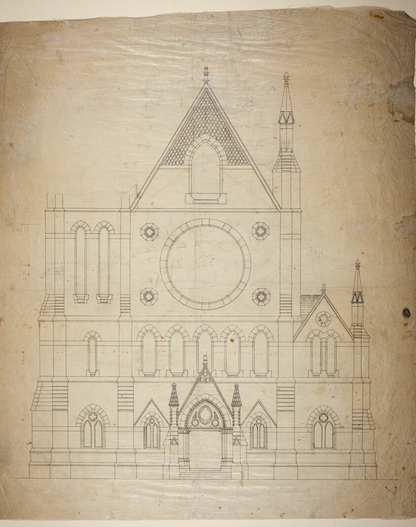 Second Presbyterian Church, Chicago, Illinois, East Elevation