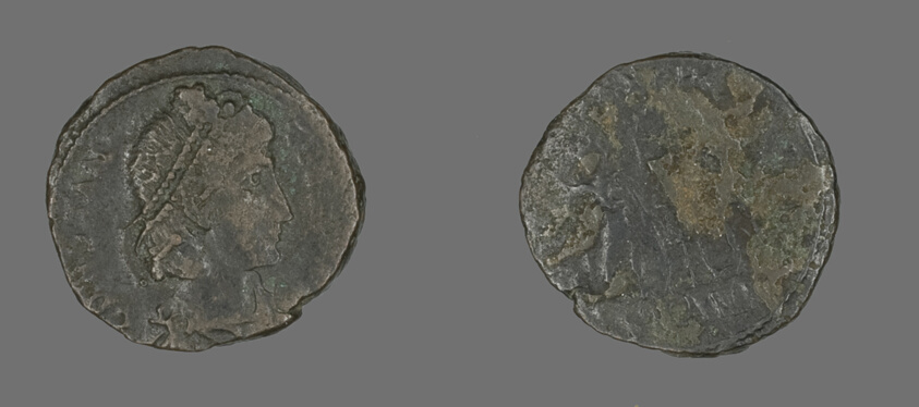Coin Portraying Emperor Constantius