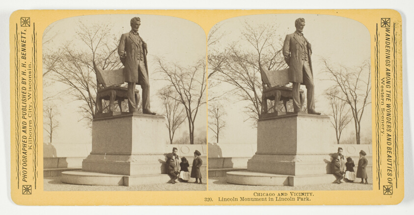 Lincoln Monument in Lincoln Park, from the series "Chicago and Vicinity"