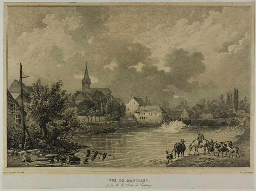 View of Marolles taken from the Landrecy Road