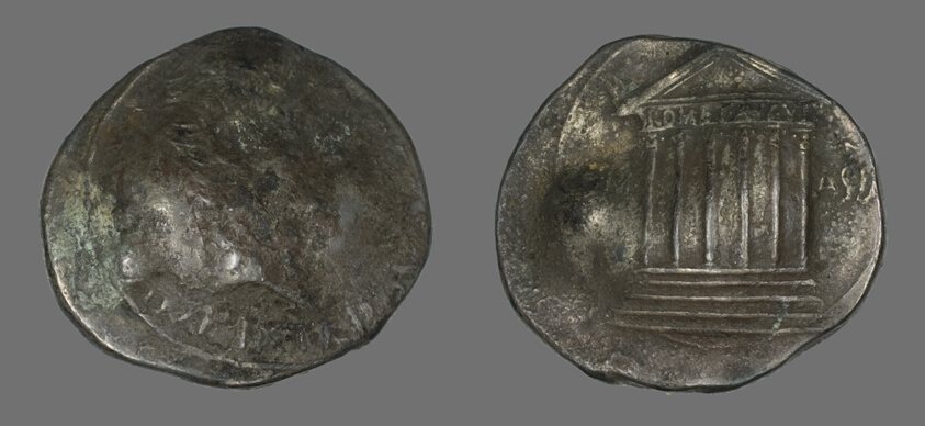 Coin Portraying Emperor Augustus