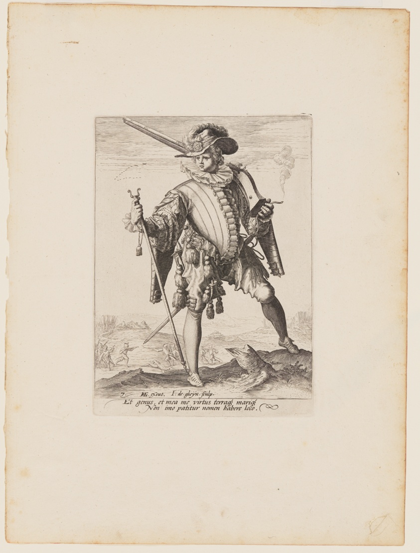 Soldier with Arquebus, from Officers and Soldiers of the Bodyguard of Emperor Rudolph II