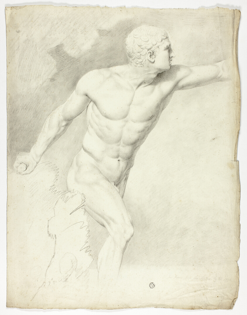 Study after the Statue of the Borghese Gladiator