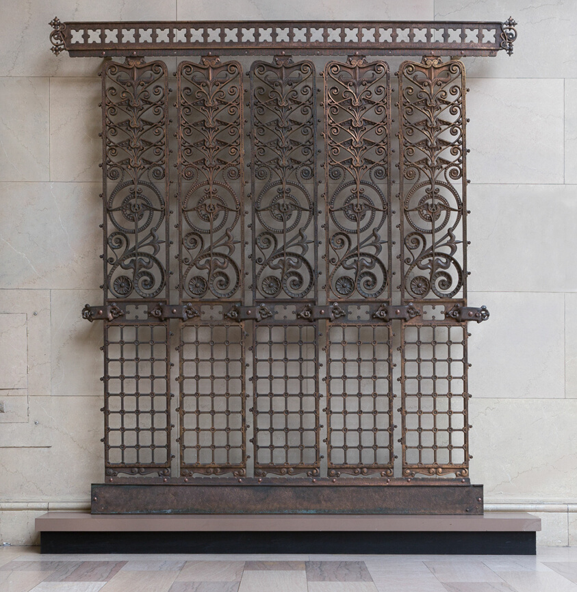 Elevator Grille from the Manhattan Building, Chicago, Illinois