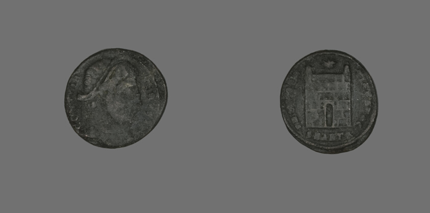 Coin Portraying Emperor Constantine