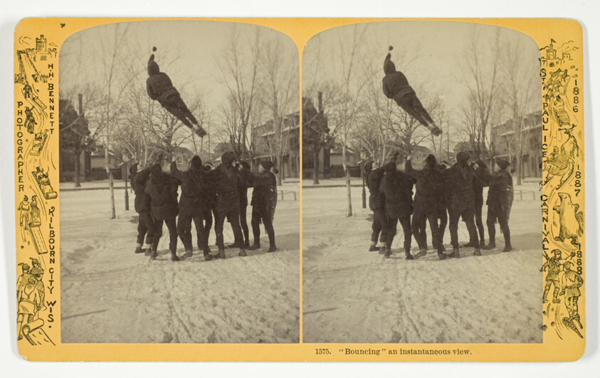 "Bouncing" an instantaneous view, No. 1575 from the series "St. Paul Ice Carnival"