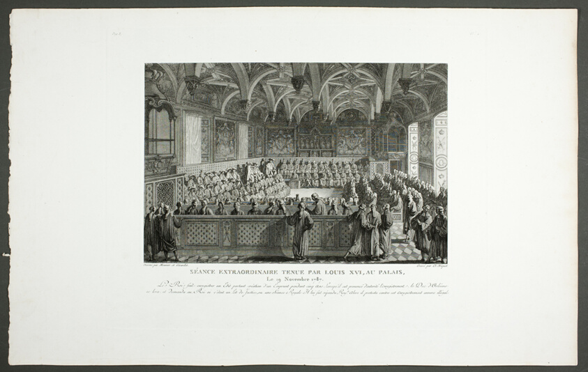 Special Session Held by Louis XVI at the Palace, from the series Tableaux historiques de la Révolution française