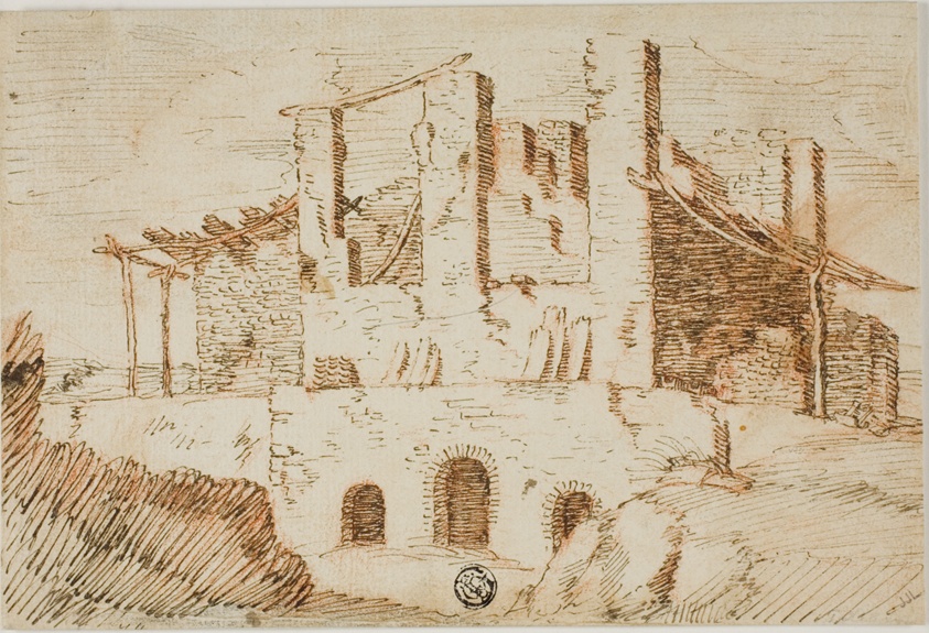 Ruins with Farm Shed