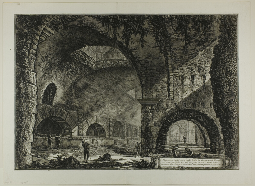 Another interior view of the Villa of Maecenas, Tivoli, from Views of Rome